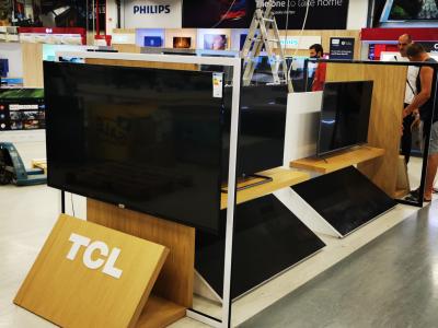 TCL островен стелаж Ес Джи Груп ЕООД Оборудване за търговски обекти и складове